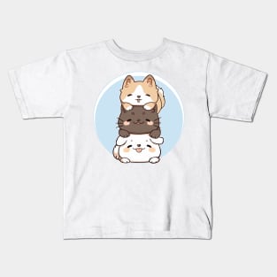 It's a Dog Cat Dog world! Kids T-Shirt